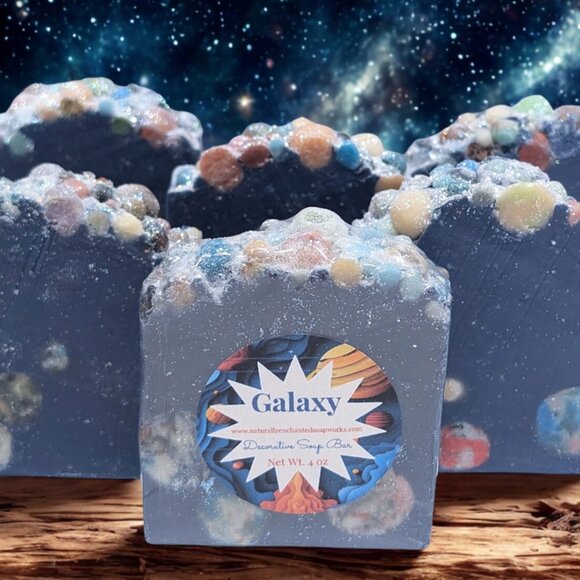 3 Fun Galaxy Themed Soap Bars Decorative Soap - Picture 2 of 3